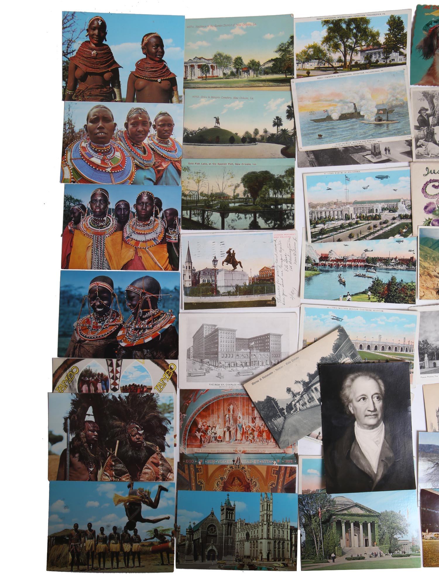 LARGE LOT OF ANTIQUE AND VINTAGE POSTCARDS PIC-4